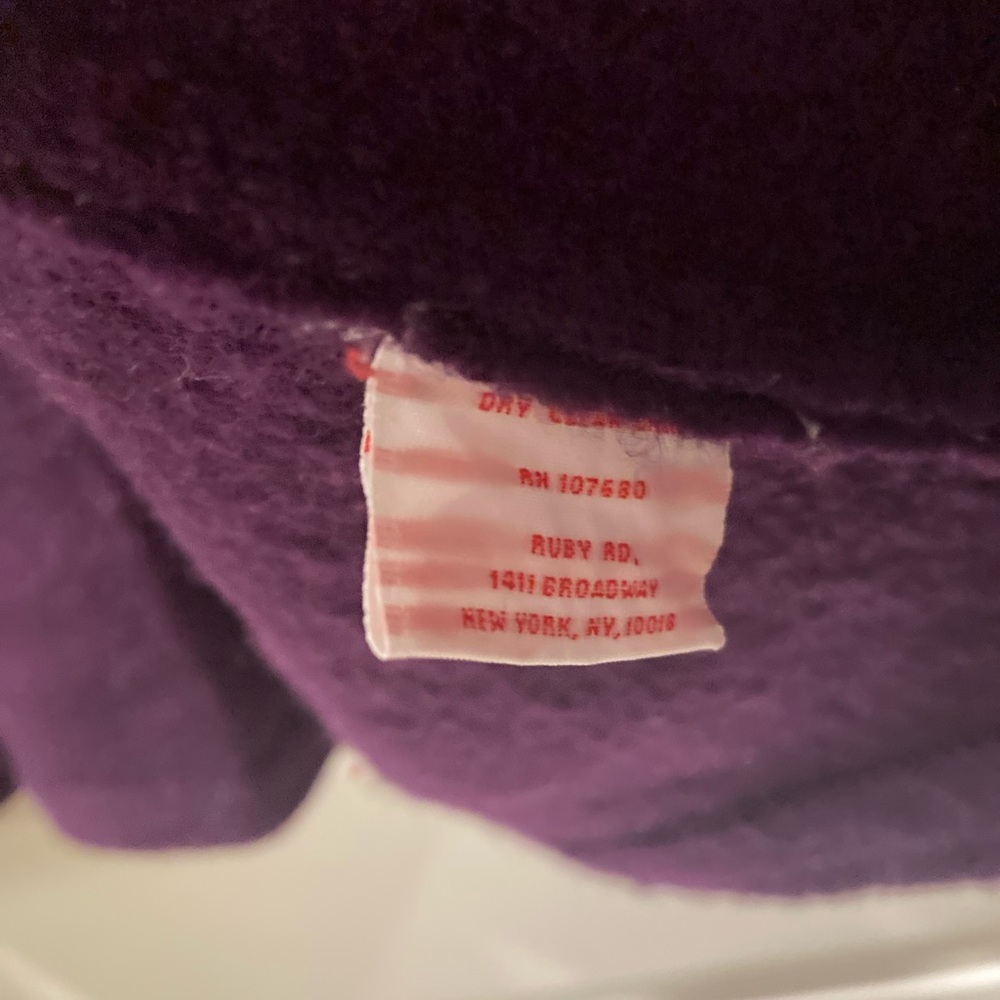 Ruby Rd. Purple Teddy Jacket - Picture 4 of 5